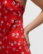 Rotate Birger Christensen Printed Maxi Dress Red - Womens - Dresses