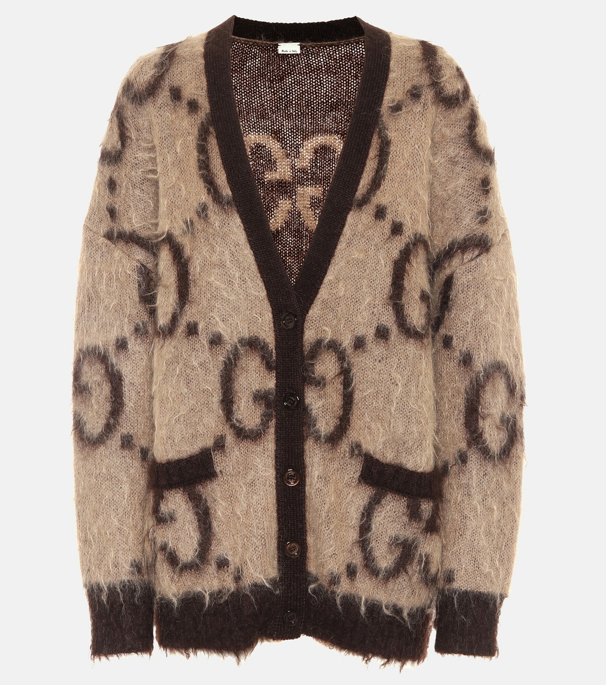Gucci - GG reversible mohair-blend cardigan Gucci