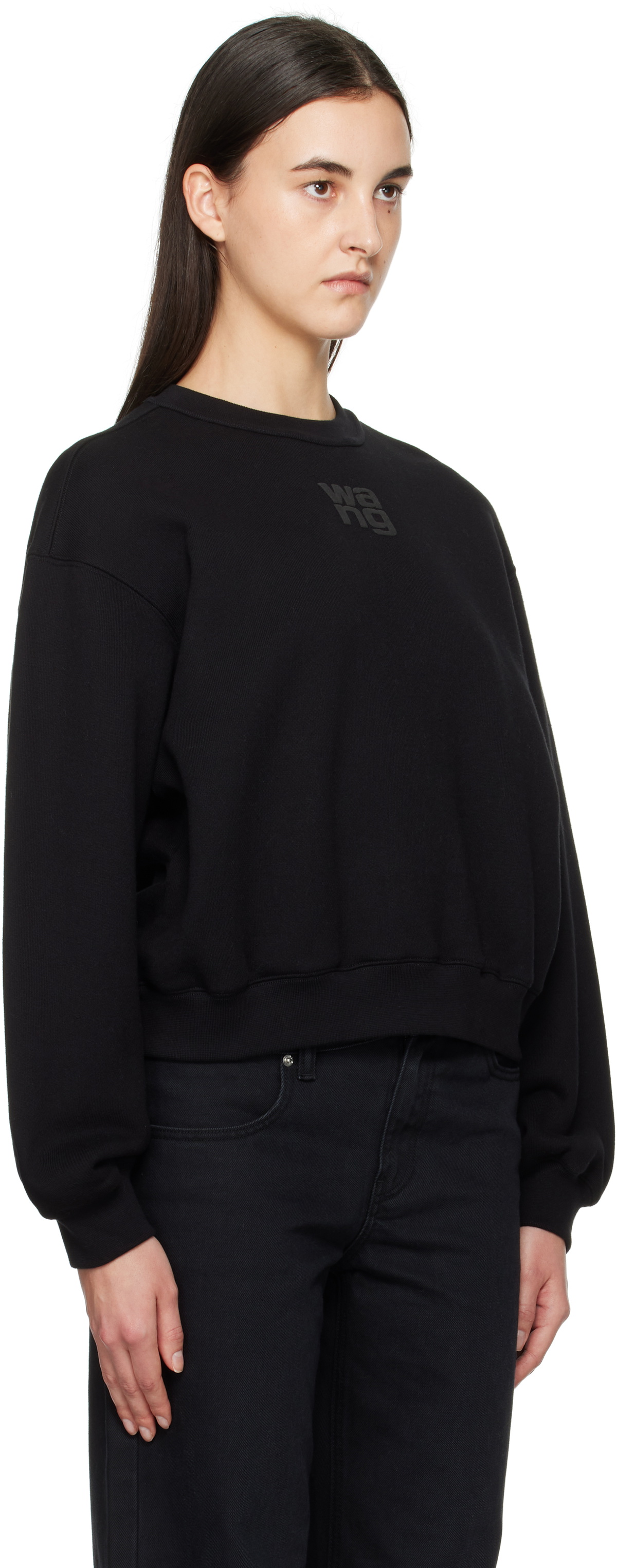 alexanderwang.t Black Puff Logo Sweatshirt