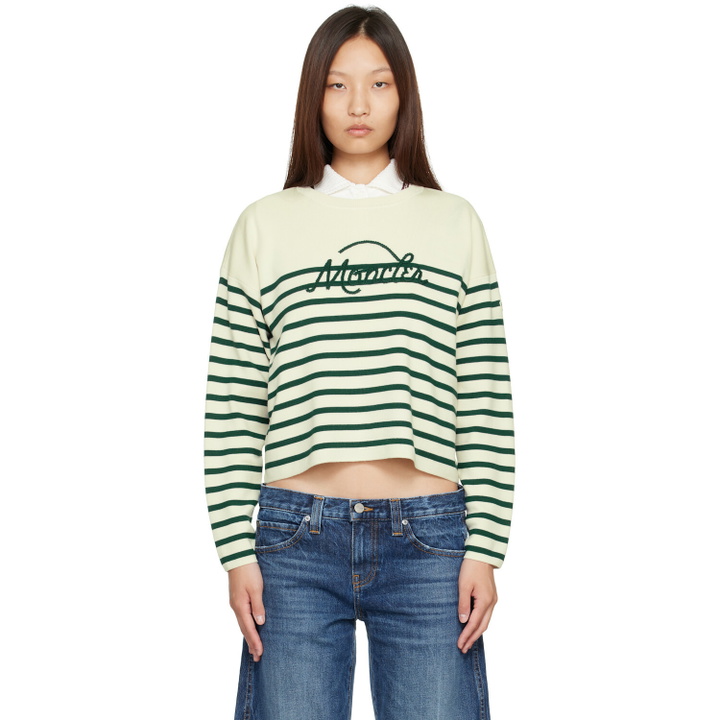 Photo: Moncler Off-White Striped Wool Sweater