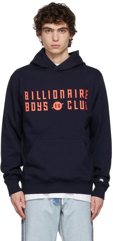 Photo: Billionaire Boys Club Navy EU Logo Popover Hoodie