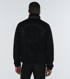 Burberry - Embroidered high-neck fleece jacket