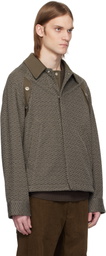 Omar Afridi Brown & Beige Bove Jacket