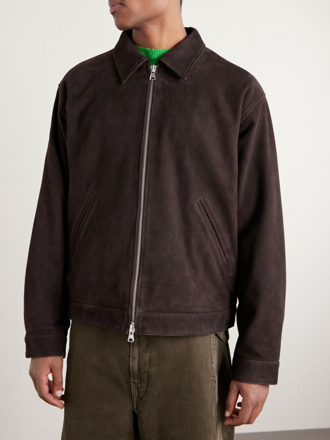 NN07 - Petrus 80030 Suede Jacket - Brown