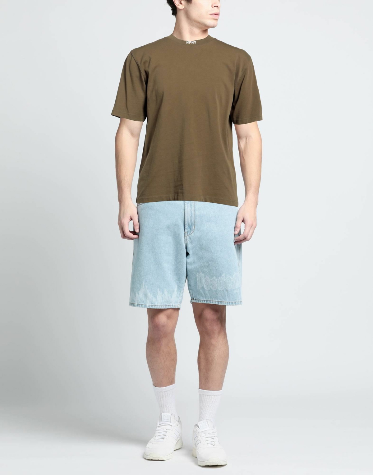 Heron Preston Mens T-shirt in Khaki