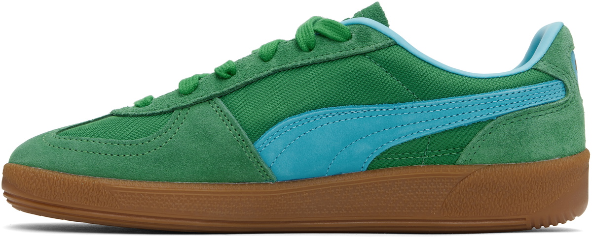 PUMA Green & Blue Palermo Vintage Update Sneakers