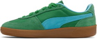PUMA Green & Blue Palermo Vintage Update Sneakers