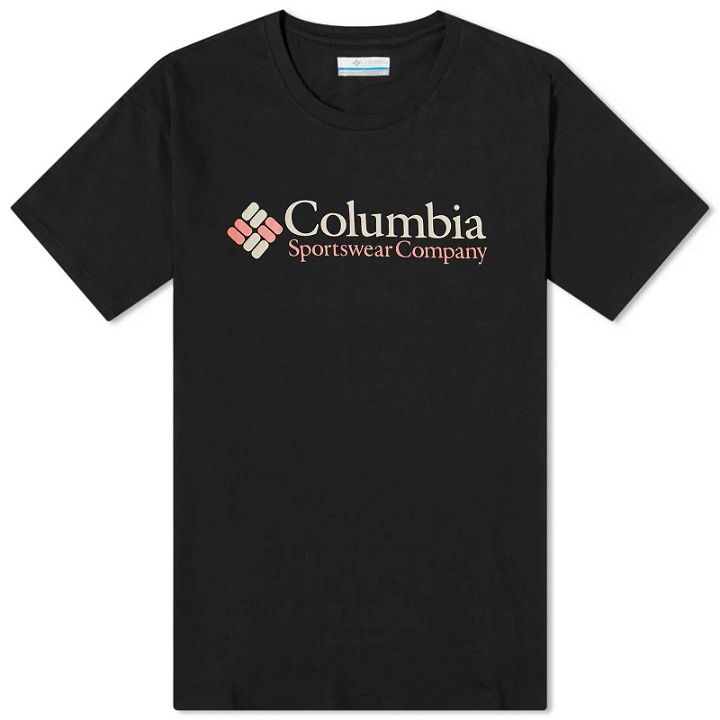 Photo: Columbia Men's Retro Logo T-Shirt in Black