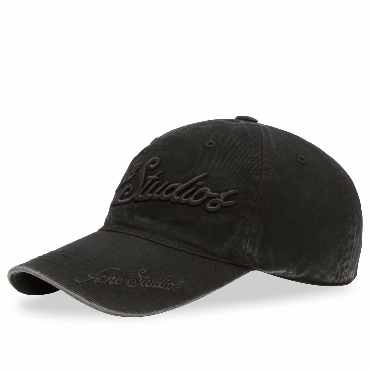 ［新品]Acne Studios LOGO STAMP CAP Acne Studios - Logo stamp cap - Black