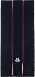 Moncler Navy Tricolor Scarf