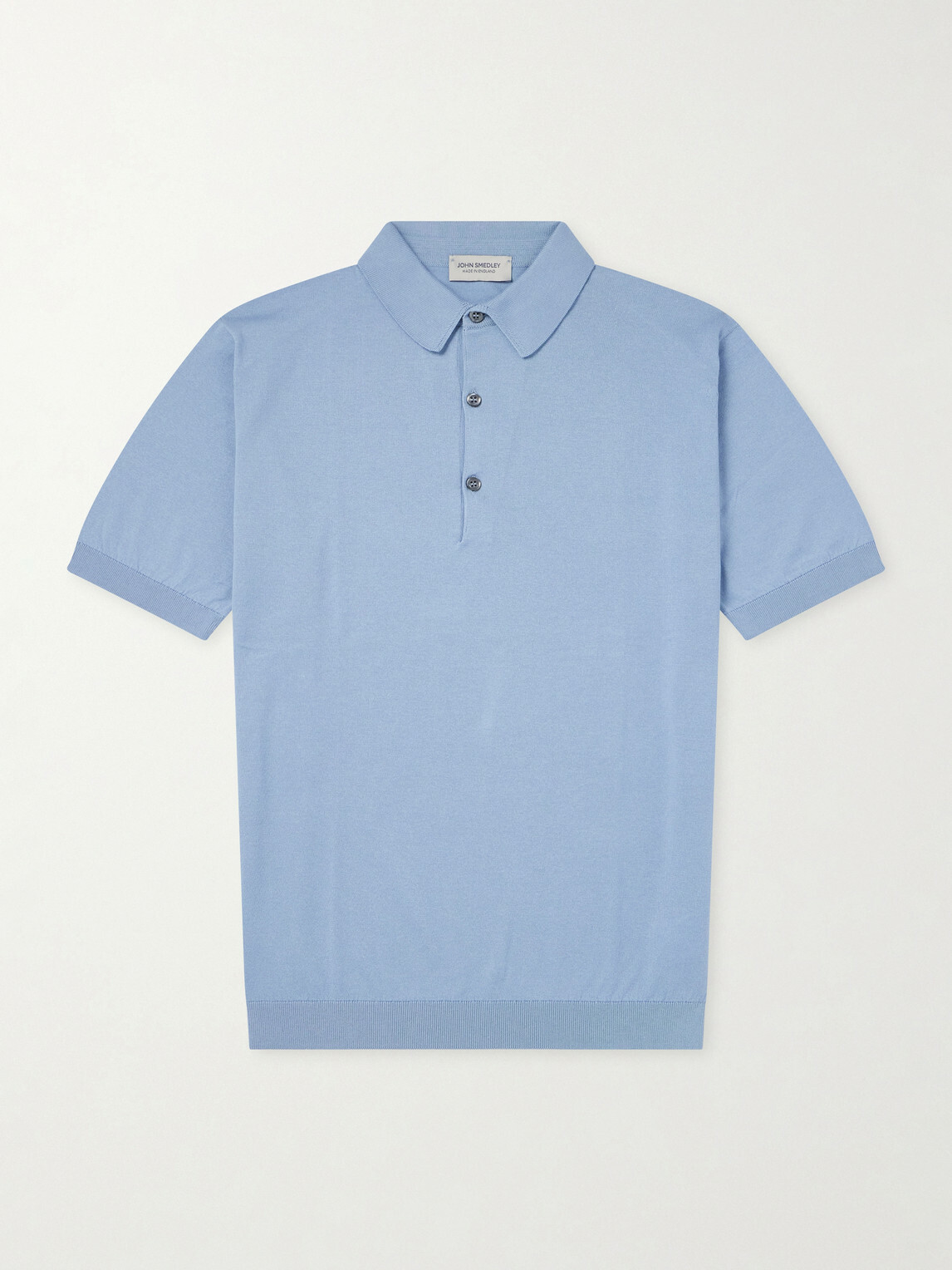 John Smedley - Adrian Slim-Fit Sea Island Cotton Polo Shirt - Blue
