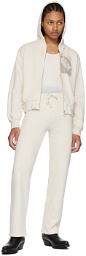 Paloma Wool Off-White Organic Cotton Zip-Up Sweatshirt