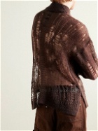 Rick Owens - Tommy Open-Knit Sweater - Brown