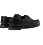 Quoddy - Downeast Full-Grain Leather Boat Shoes - Black
