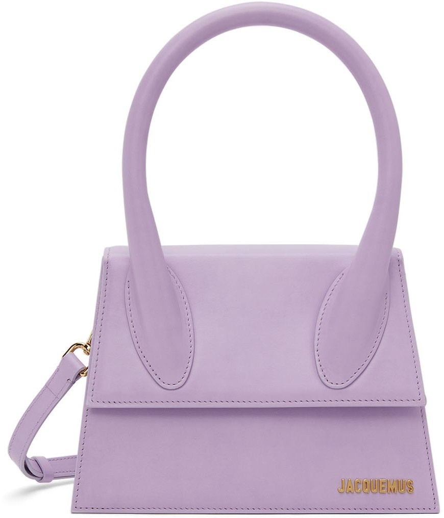 purple jacquemus bag