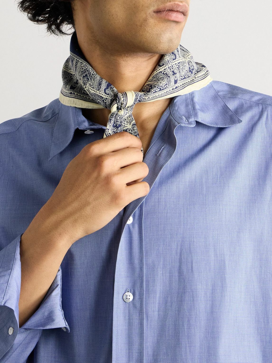 Dunhill - Printed Linen Scarf