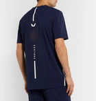 CASTORE - Sampson Stretch Tech-Jersey and Mesh T-Shirt - Blue