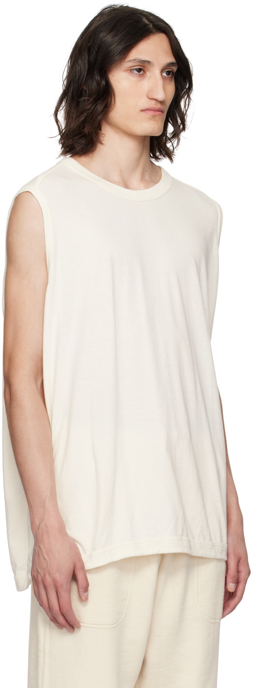 Jan-Jan Van Essche Off-White Crewneck Tank Top