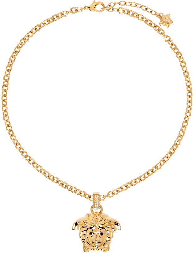 Photo: Versace Gold Crystal 'La Medusa' Necklace