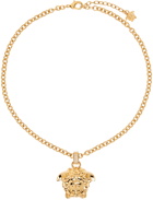 Versace Gold Crystal 'La Medusa' Necklace