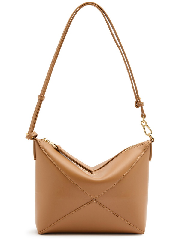 Photo: Loewe Puzzle Fold Leather Shoulder bag - Tan - One Size