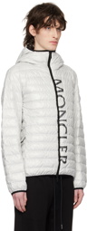 Moncler White Lauzet Down Jacket