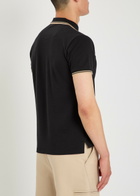Vivienne Westwood Logo-embroidered Piqué Cotton Polo Shirt Black