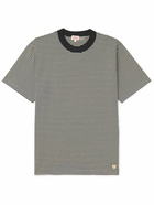 Armor Lux - Striped Cotton-Jersey T-Shirt - Black