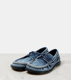 Loewe Campo denim boat shoes