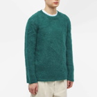 Comme des Garçons Homme Plus Men's Mohair Crew Knit in Dark Green