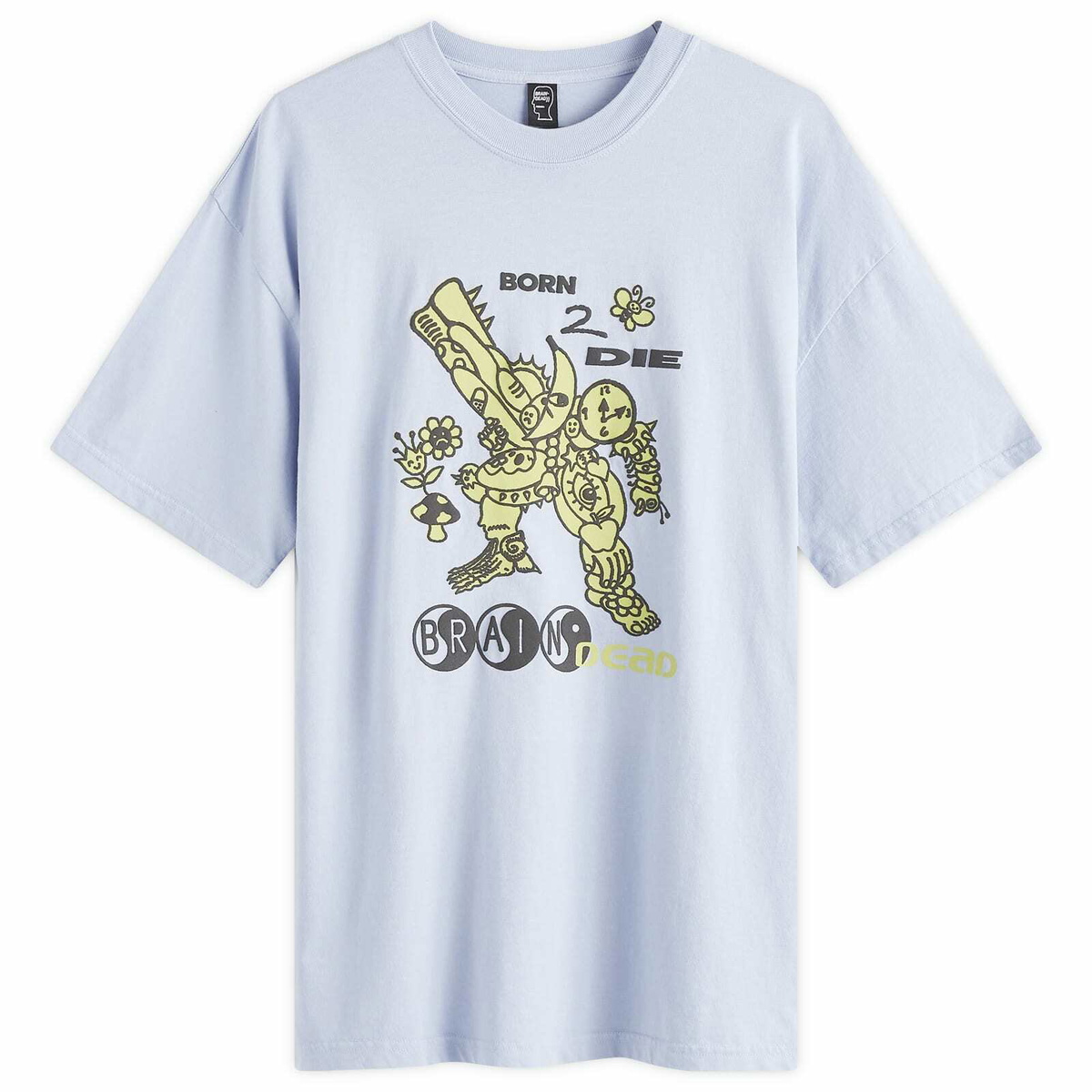 Brain Dead Men's Born 2 Die T-Shirt in Periwinkle Brain Dead