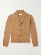 Mr P. - Ribbed Wool and Cashmere-Blend Cardigan - Brown