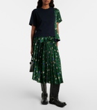 Sacai Floral cotton top