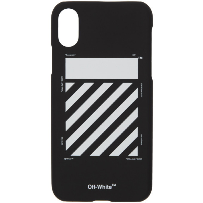 Photo: Off-White Black and White Diagonal iPhone X Case