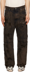 Dolce & Gabbana Brown Patchwork Jeans