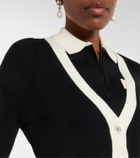 Valentino Bow-detail cotton cardigan