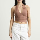 SKIMS Women's Smooth Layers Halter Top in Nutmeg