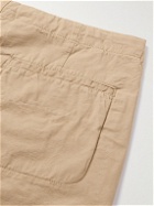 Aspesi - Straight-Leg Garment-Dyed Cotton Bermuda Shorts - Neutrals