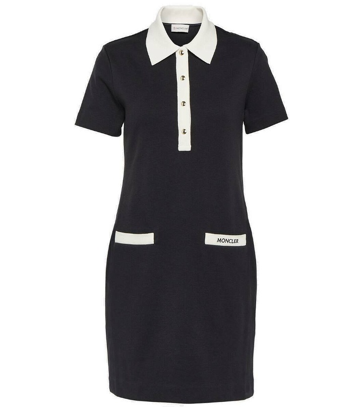 Photo: Moncler Logo cotton-blend shirt dress