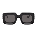 Loewe Black Textured Square Sunglasses