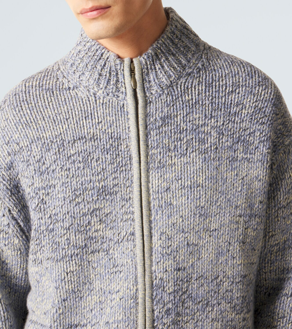 Le Kasha Lamdu cashmere zip-up cardigan