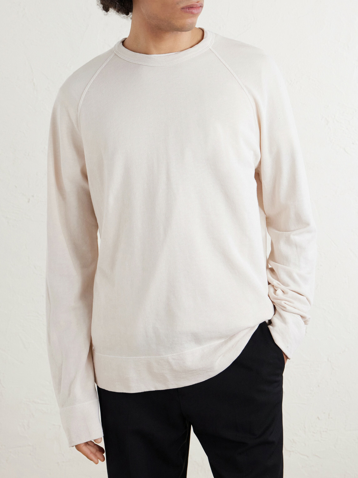 James Perse - Supima Cotton-Jersey Sweatshirt - Neutrals