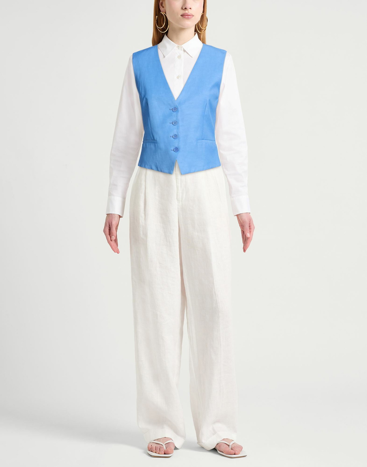 P. a.r. o.s. h. Womens Tailored Vest Azure