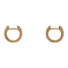 Emanuele Bicocchi Gold Ribbed Earrings