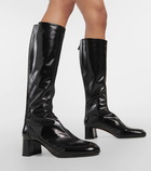 Aquazzura Saint Honoré 50 leather knee-high boots