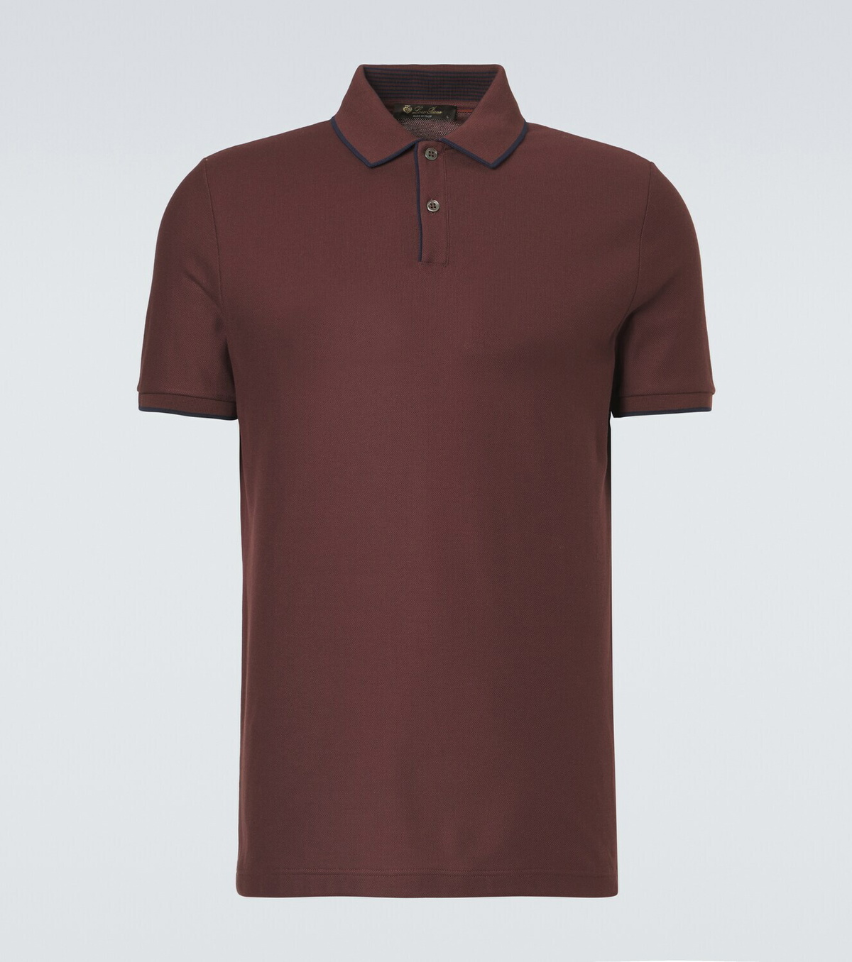 Loro Piana Brentwood cotton-blend piqué polo shirt
