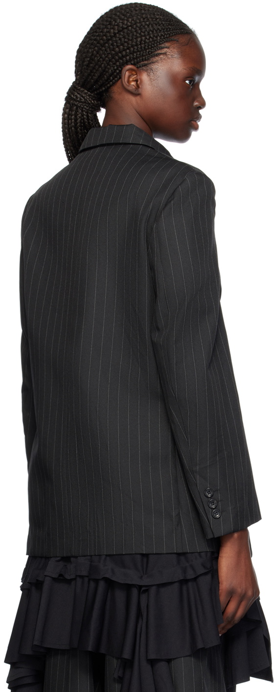 Comme des Garçons Comme des Garçons Black Pinstripe Blazer
