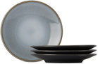 JAR CERAMISTES Black Tourron Dessert Plate Set