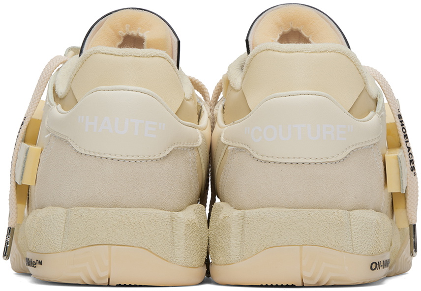 Off-White Beige Puzzle Couture Sneakers Off-White