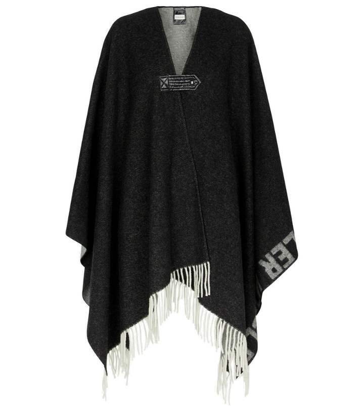 Photo: Moncler - Wool-blend blanket cape